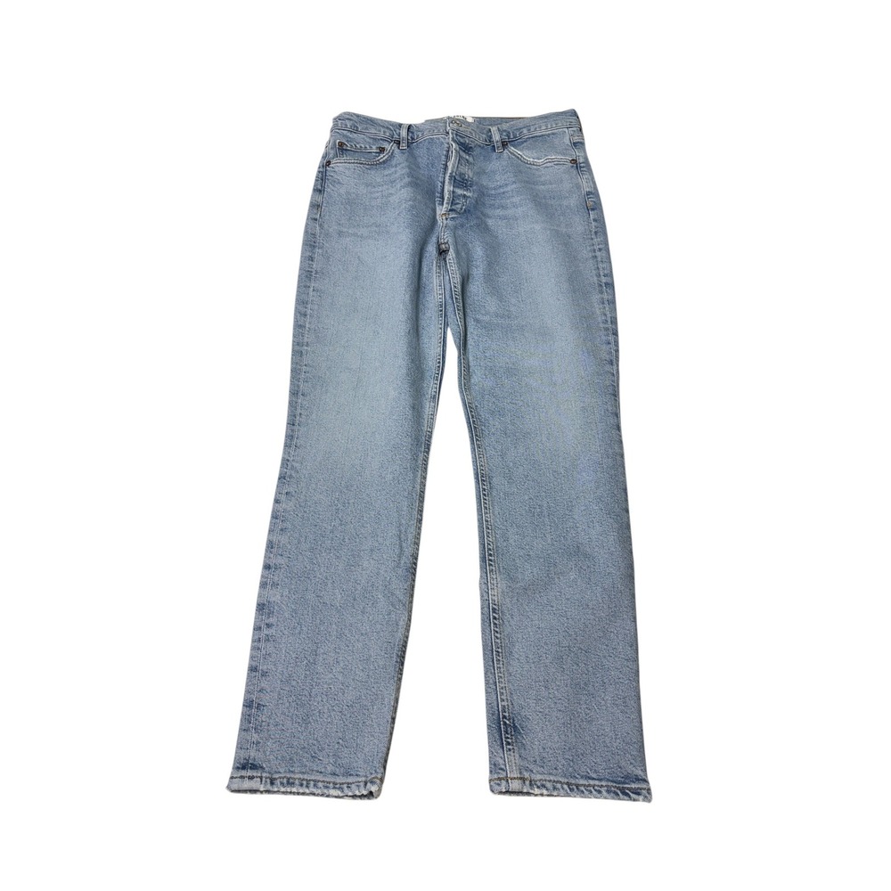 NWT Agolde Nico High Rise Slim Fit Jeans Cliffside Light Wash Womens Size 30X28